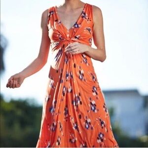 Boden Jersey Floral Sleeveless Dress